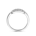 Ring Zirkonia Silber rhodiniert
