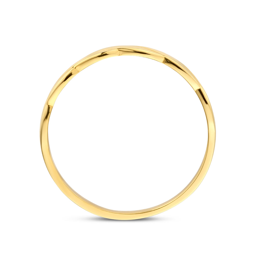ring gedraaid 14K geelgoud