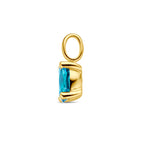 hanger london blue topaas 12 mm 14K geelgoud