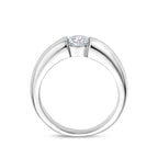 Ring Zirkonia Silber rhodiniert