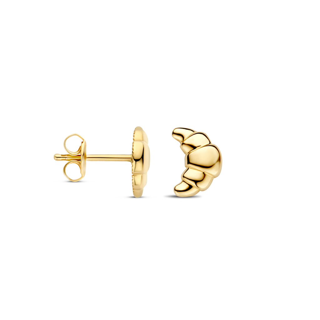 Ohrstecker Croissant 8,5 mm 14K Gelbgold
