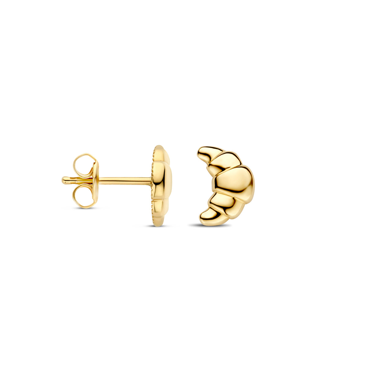 Ohrstecker Croissant 8,5 mm 14K Gelbgold