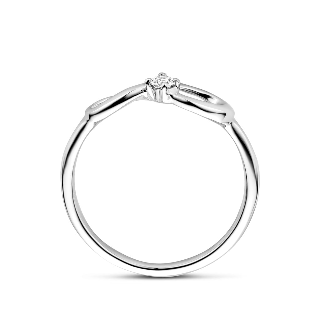 Ring Infinity Zirkonia Silber rhodiniert
