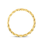 Ring geflochten aus 14K Gelbgold