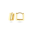 klapoorringen 11,5 mm 1 micron zilver verguld (geel)