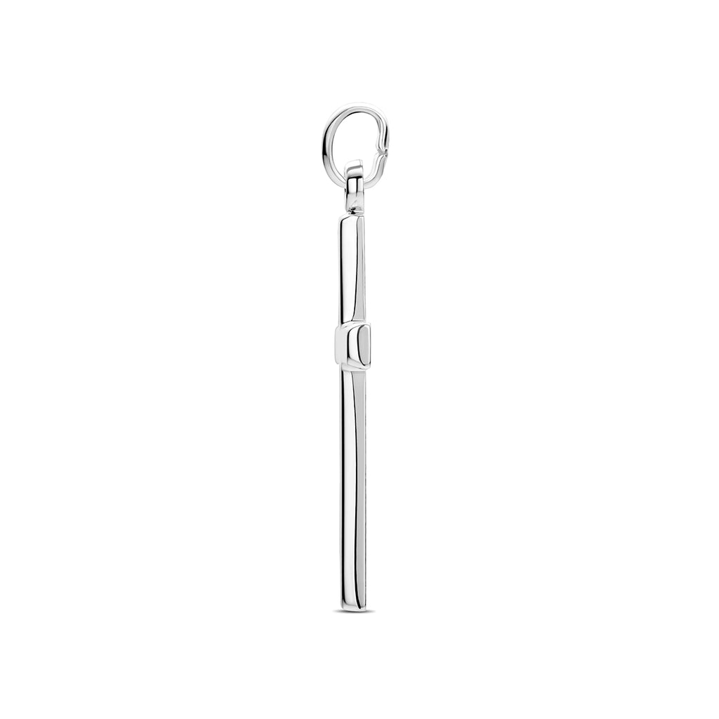 hanger kruis zilver wit