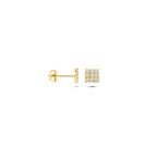 Ohrstecker Zirkonia 5 mm 14K Gelbgold
