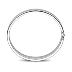 bangle scharnier 10 mm vlakke buis zilver gerhodineerd