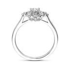 Ring filigran Zirkonia Silber rhodiniert