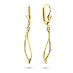 oorhangers brisur haak 41 mm 14K geelgoud