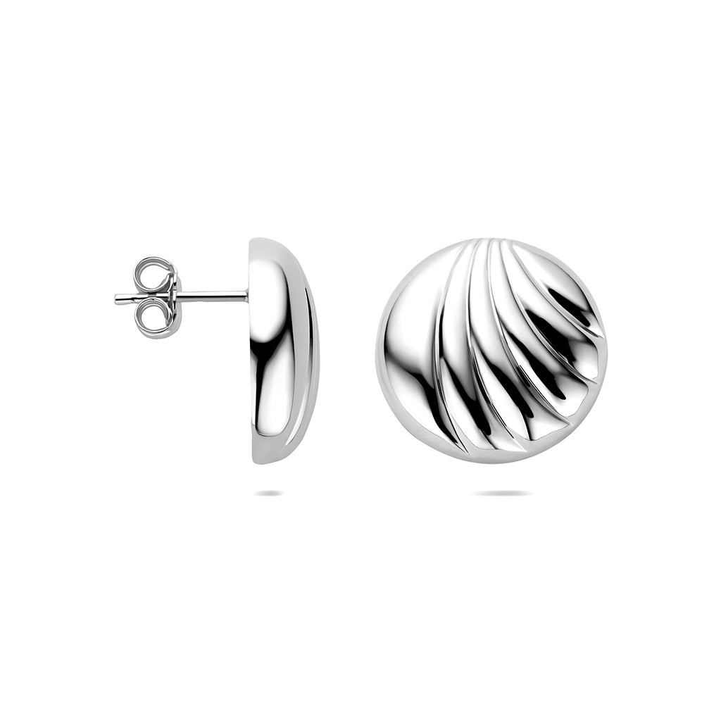 Ohrstecker 18 mm rhodiniertes Silber
