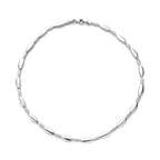 Halskette 5,2 mm 43 cm poly/mattsilber rhodiniert