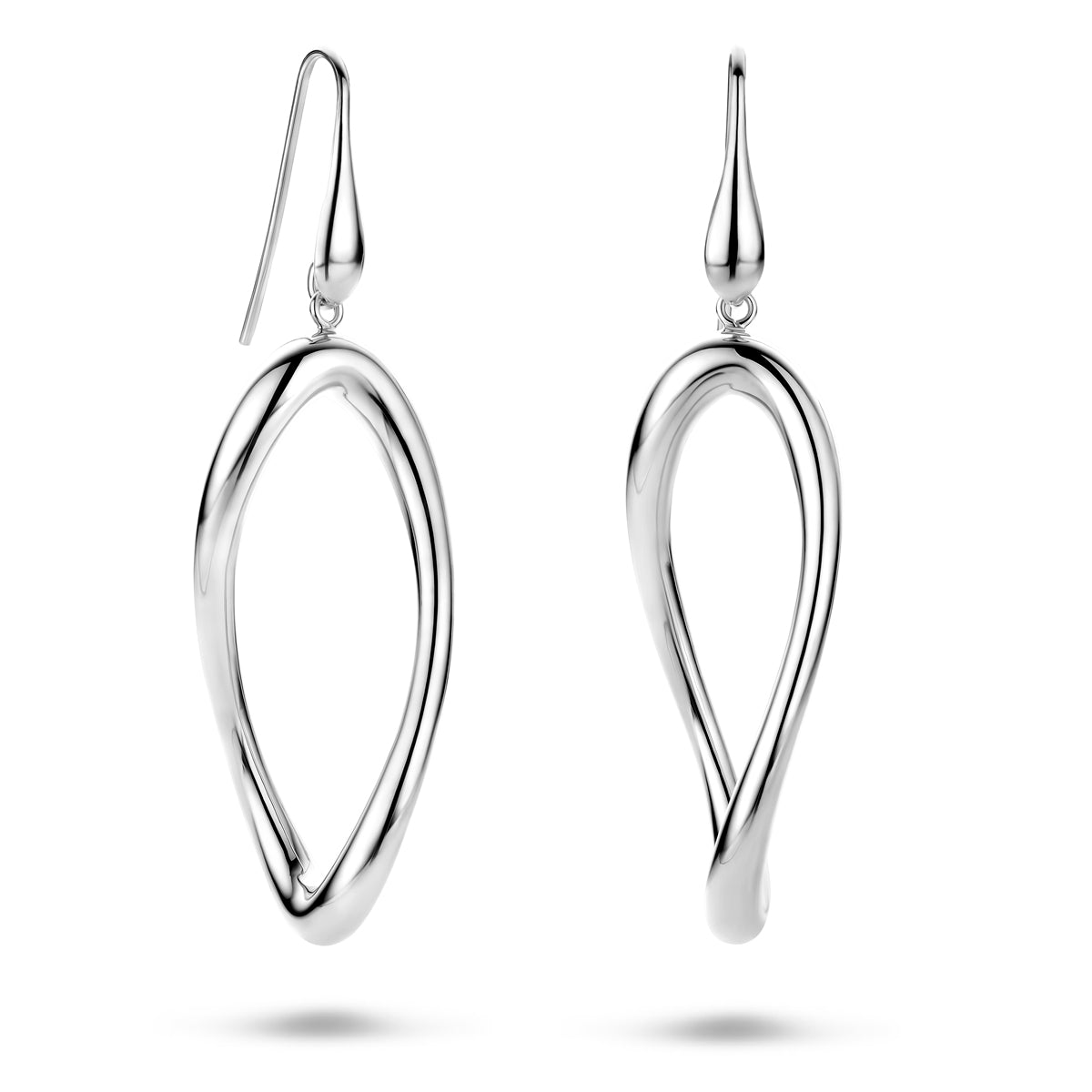 Ohrhänger mit französischem Haken, 65 mm, Sterlingsilber rhodiniert