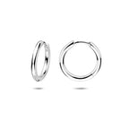 klapoorringen buis 2 mm zilver gerhodineerd