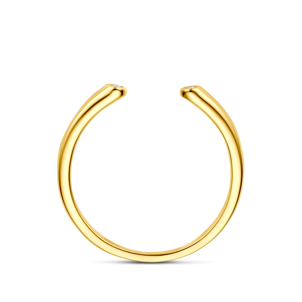 ring diamant 0.01ct 14K geelgoud