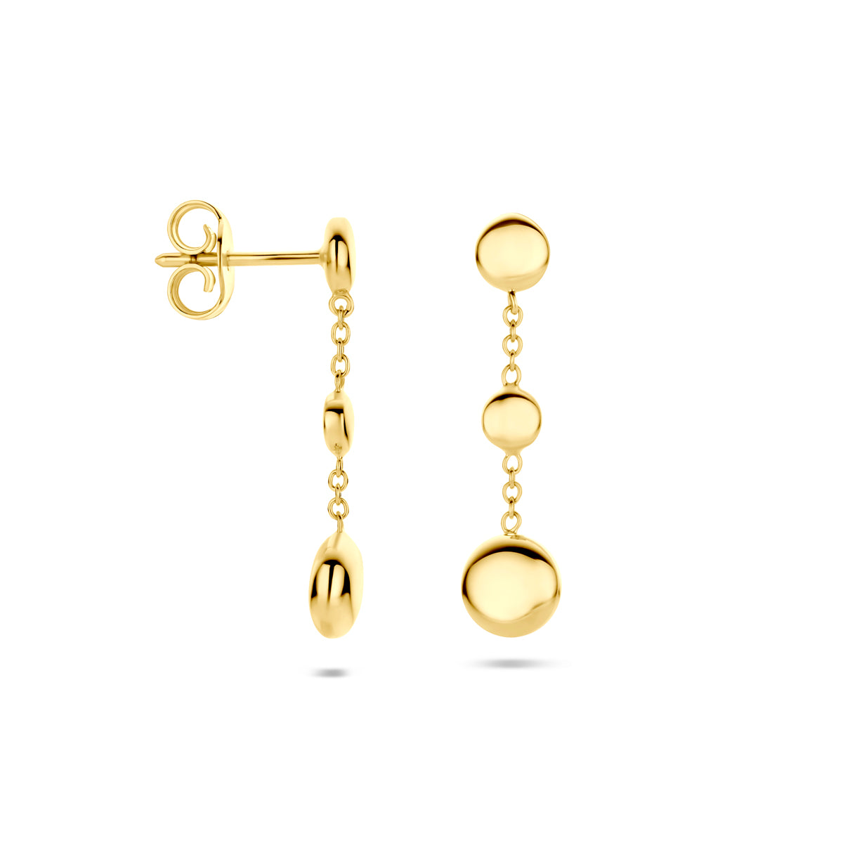 oorhangers 24 mm 14K geelgoud