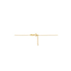 collier ovaaltjes 43 + 2 cm 14K geelgoud - ovaal