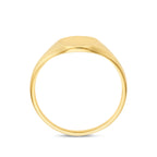Gravurring oval 14K Gelbgold