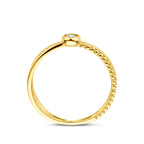 9k ring zirkonia 9K geel