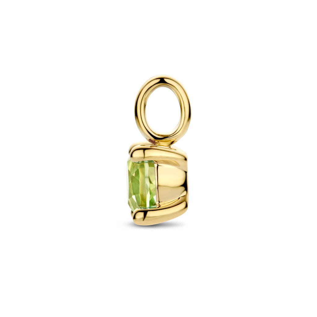 hanger peridot 14K geelgoud