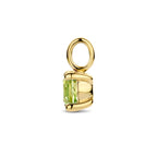 hanger peridot 14K geelgoud