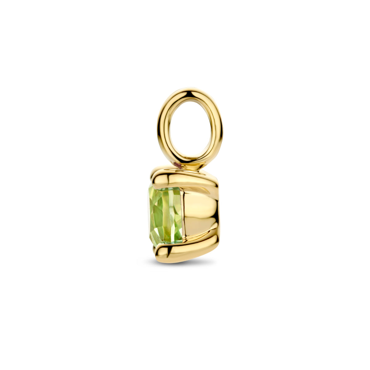 hanger peridot 14K geelgoud