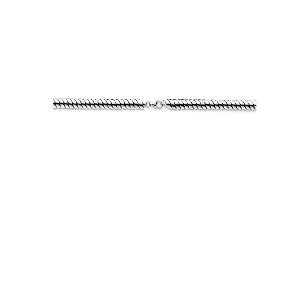 collier omega 9 mm 45 cm zilver gerhodineerd