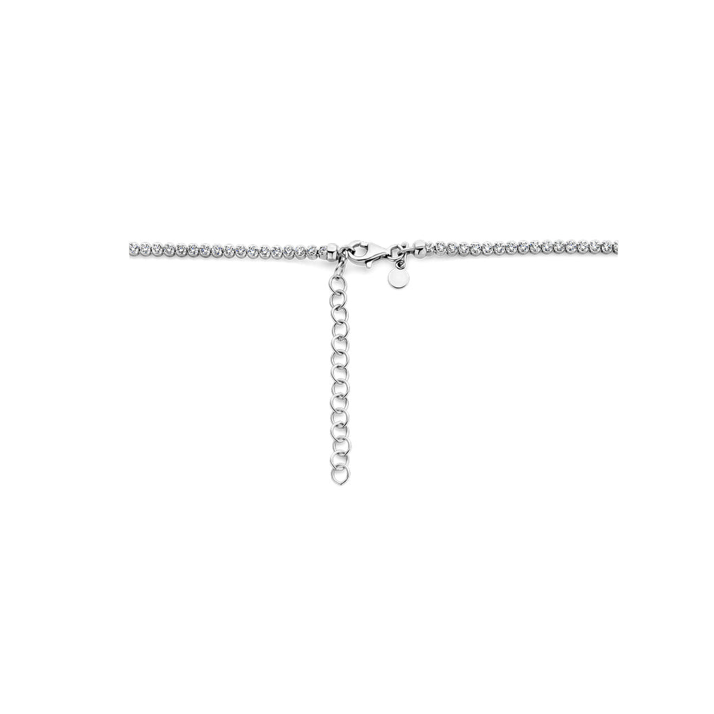 tenniscollier zirkonia 2,5 mm zilver gerhodineerd