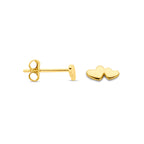 Ohrstecker Herzchen 3 mm 14K Gelbgold