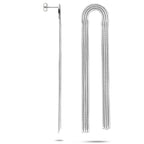 oorhangers 91 mm zilver gerhodineerd