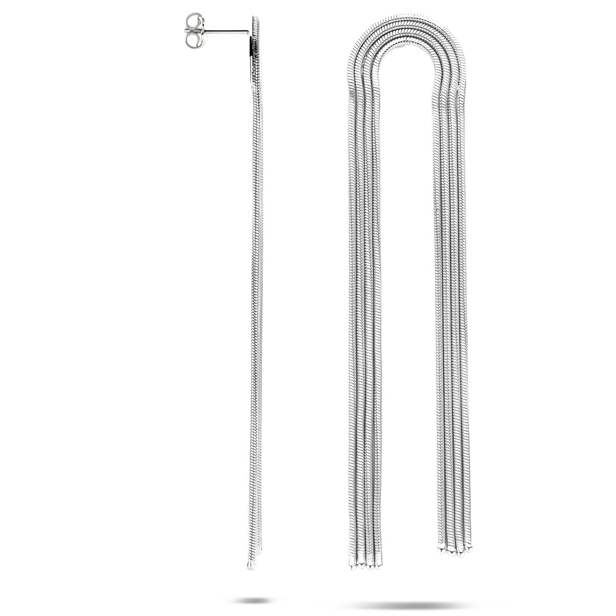 oorhangers 91 mm zilver gerhodineerd