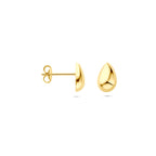 Ohrstecker Tropfen 8 mm 14K Gelbgold