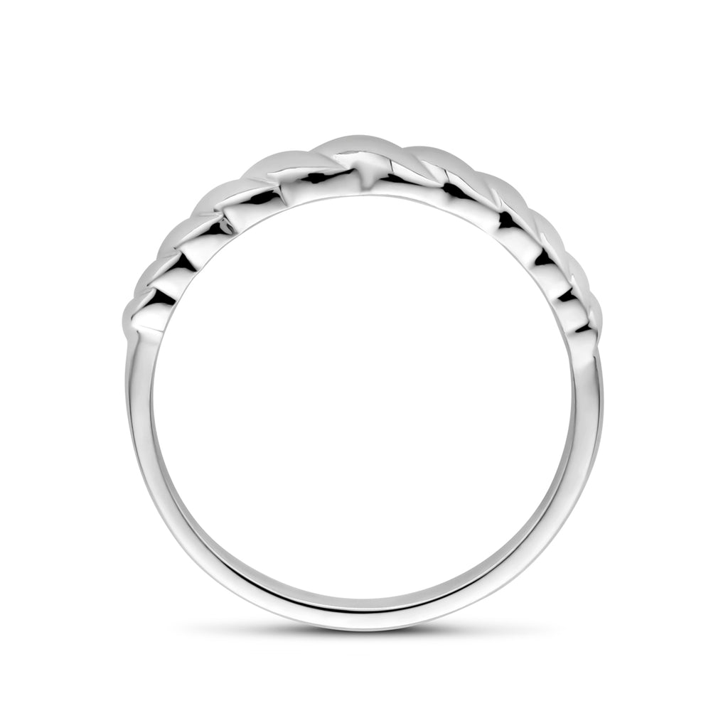 ring balloon zilver gerhodineerd
