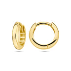 klapoorringen  3,0 mm halfronde buis 14K geelgoud
