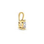 hanger lab grown diamant 0.50ct g vs 9,5 mm 14K geelgoud