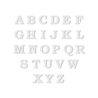 oorknop letter zilver gerhodineerd