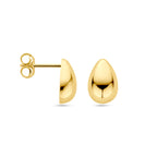 Ohrstecker Tropfen 11 mm 14K Gelbgold