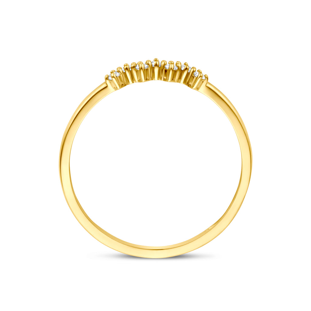 Ring Zirkonia 14K Gelbgold