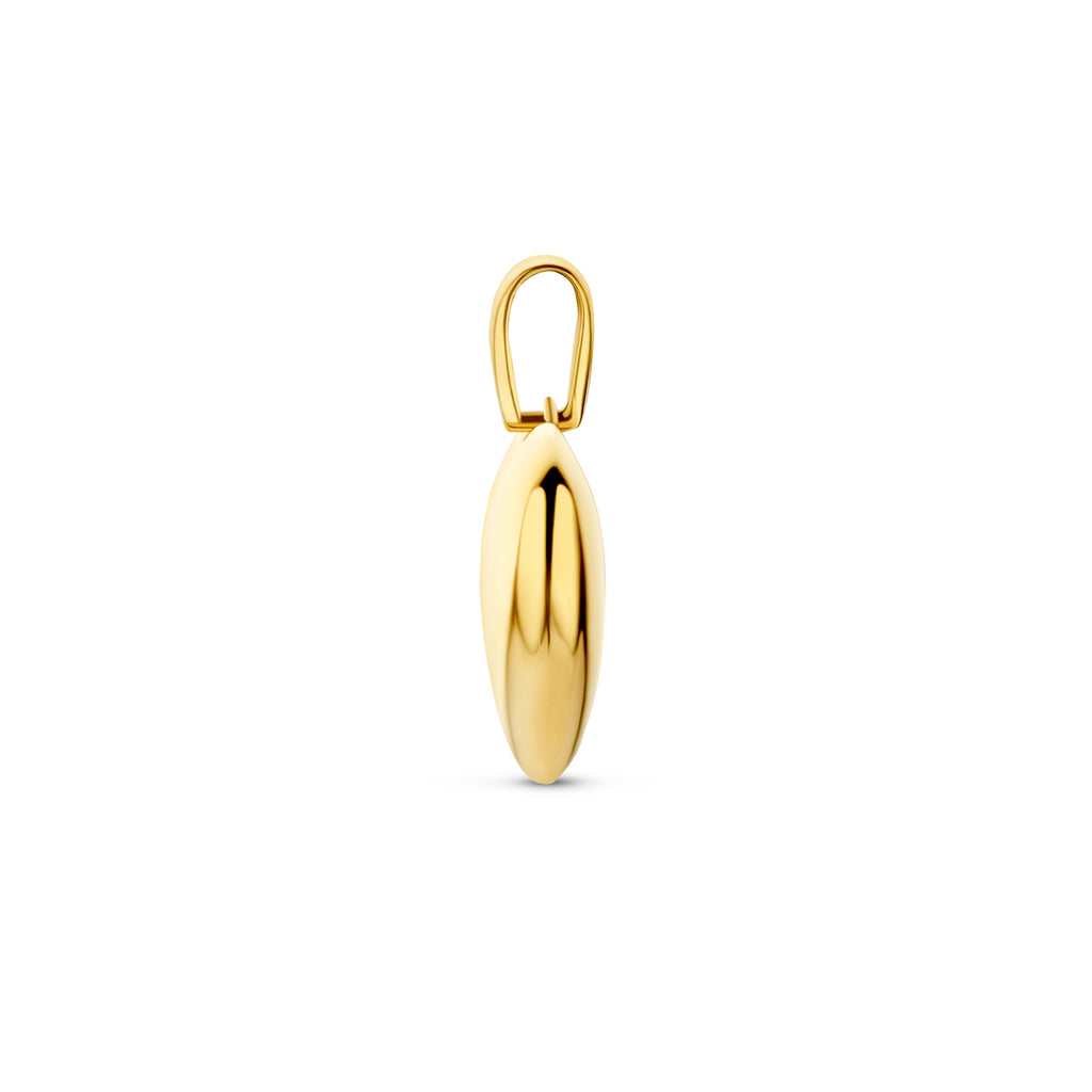 Anhänger Herz 18 mm 14 K Gelbgold