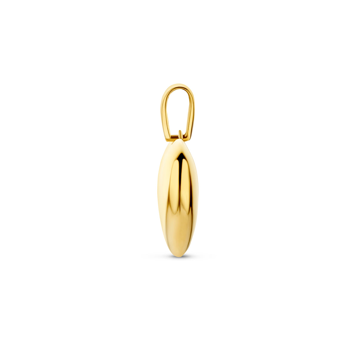 Anhänger Herz 18 mm 14 K Gelbgold