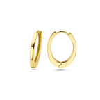klapoorringen 17 mm 14K geelgoud
