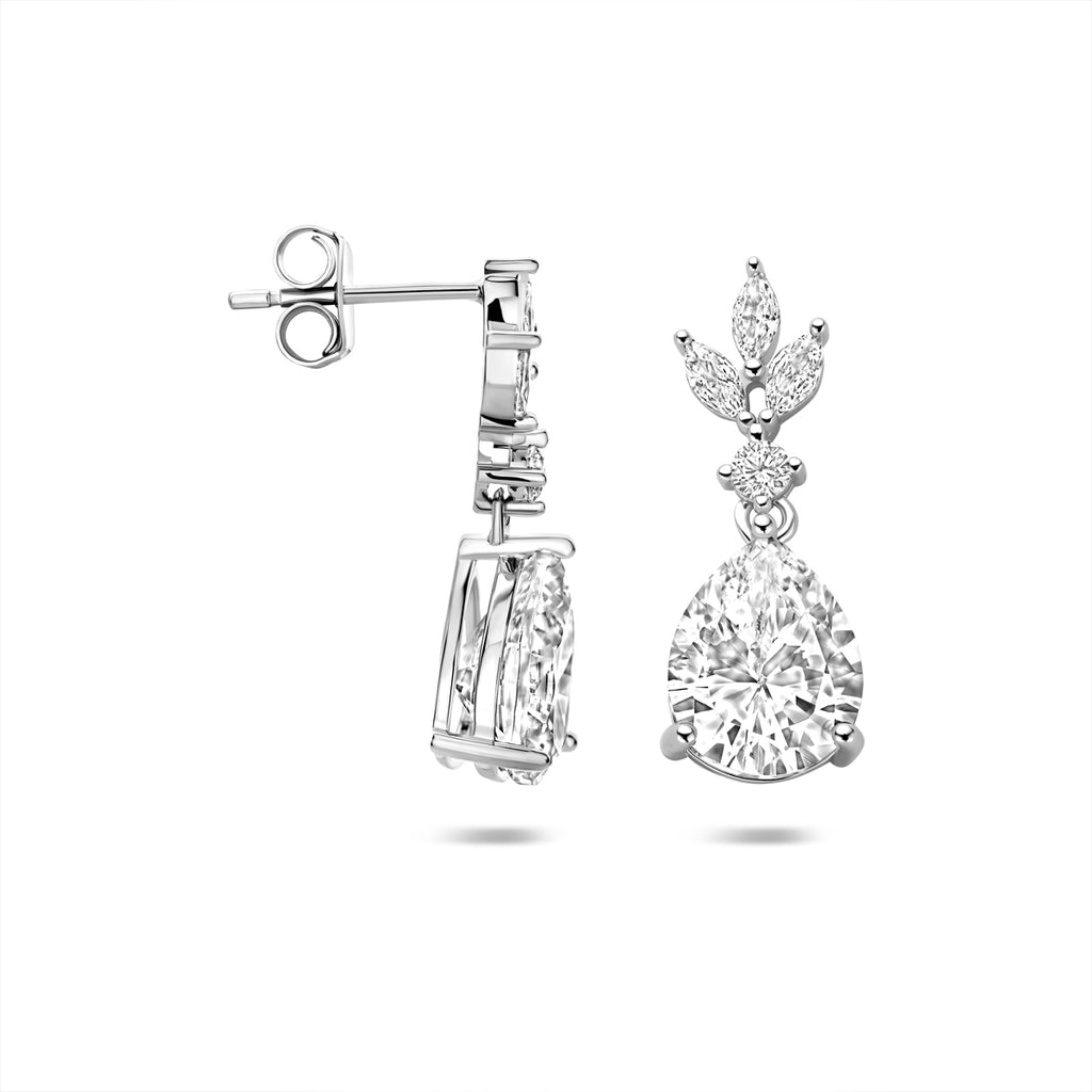 Ohrhänger Zirkonia 23 mm Silber rhodiniert