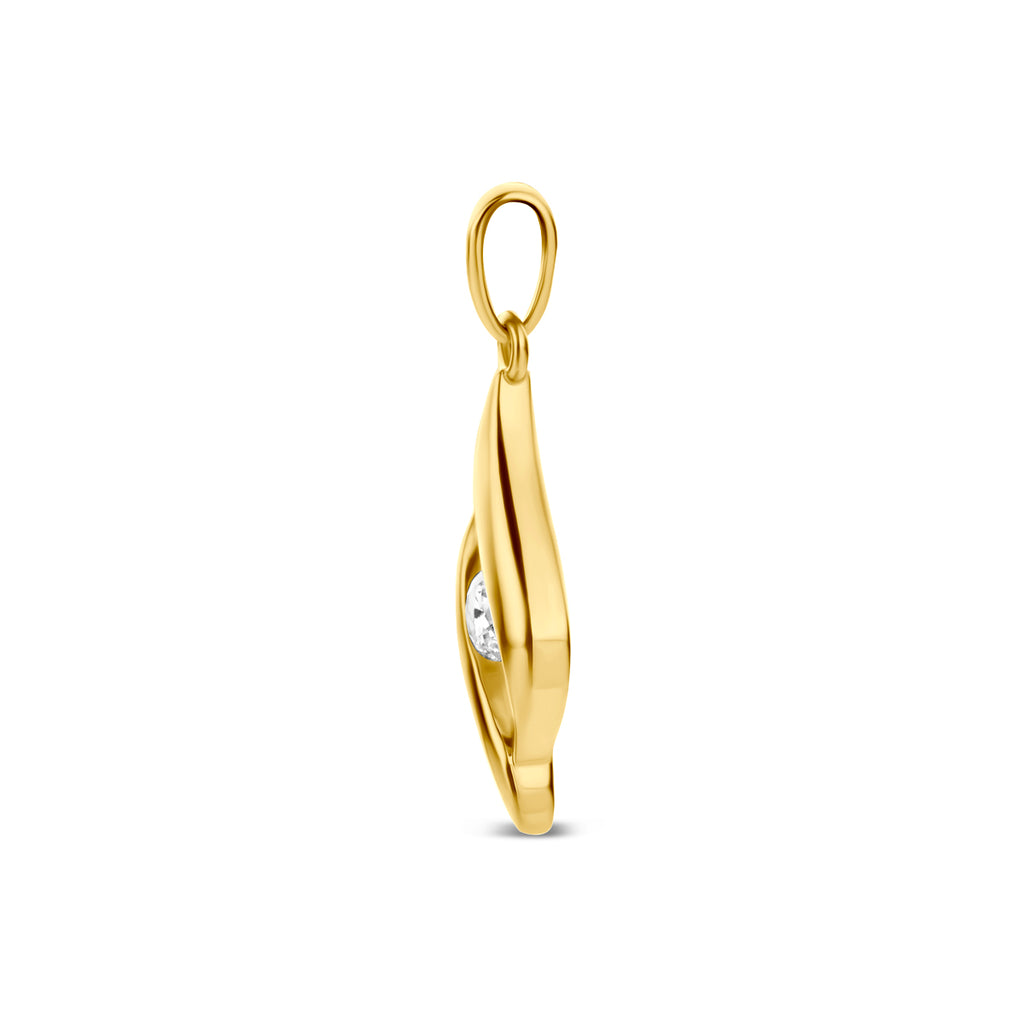 9k hanger zirkonia 12 mm 9K geel