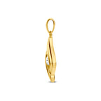 9k hanger zirkonia 12 mm 9K geel