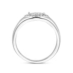 Ring Zirkonia Silber rhodiniert