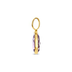 9k hanger amethist 10,5 mm 9K geel
