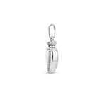 urnhanger hart bolletjes 14 mm zilver gerhodineerd