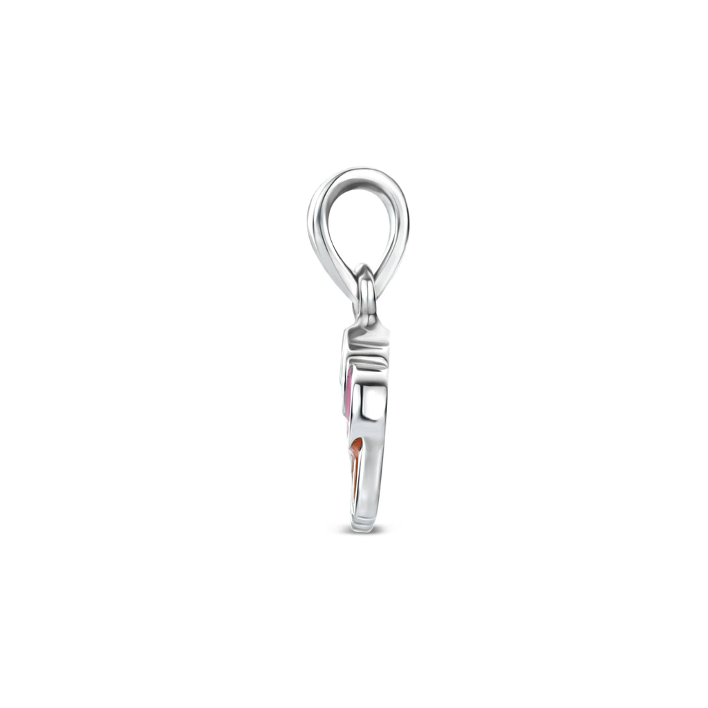 hanger cupcake emaille zilver gerhodineerd