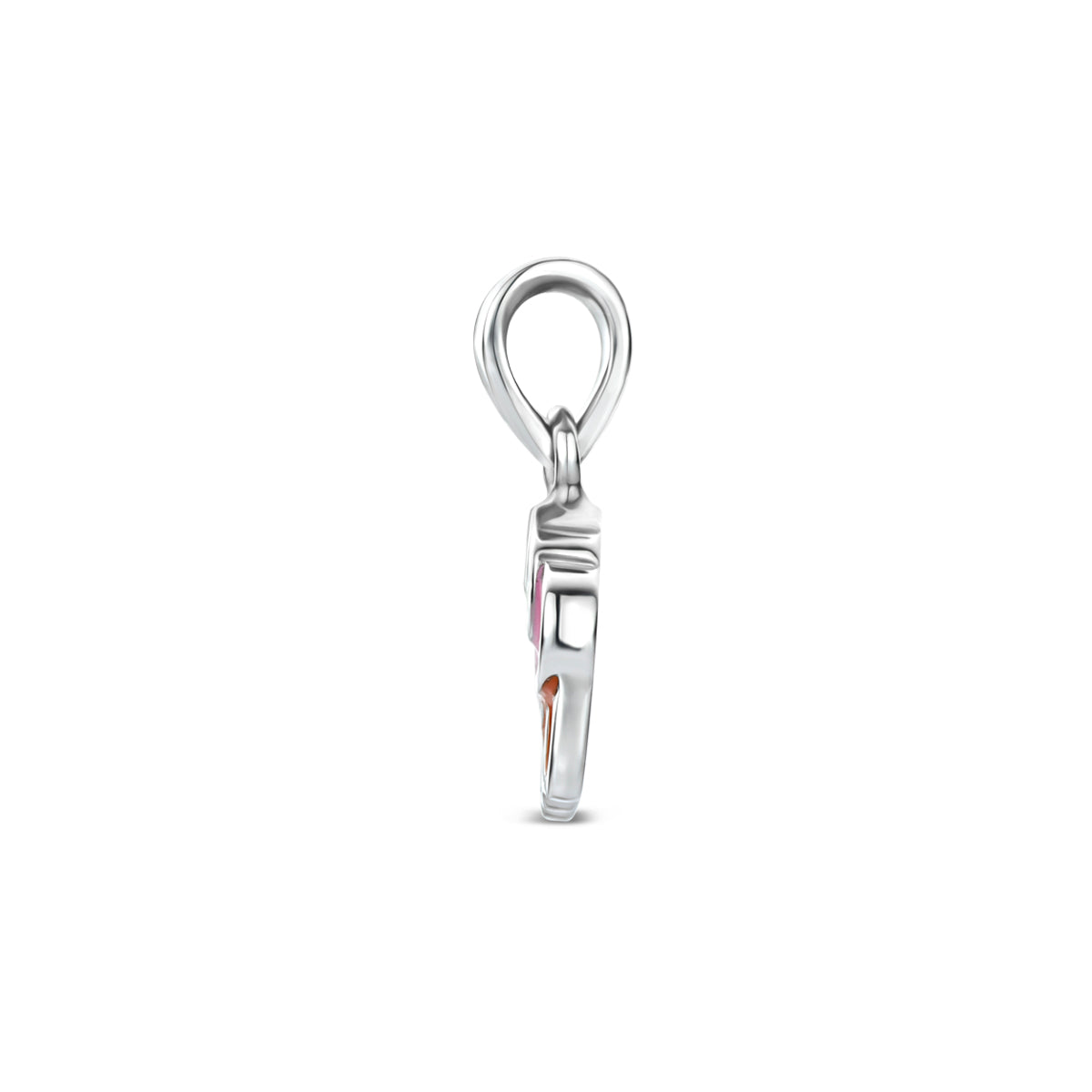 hanger cupcake emaille zilver gerhodineerd