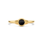 ring onyx 14K geelgoud